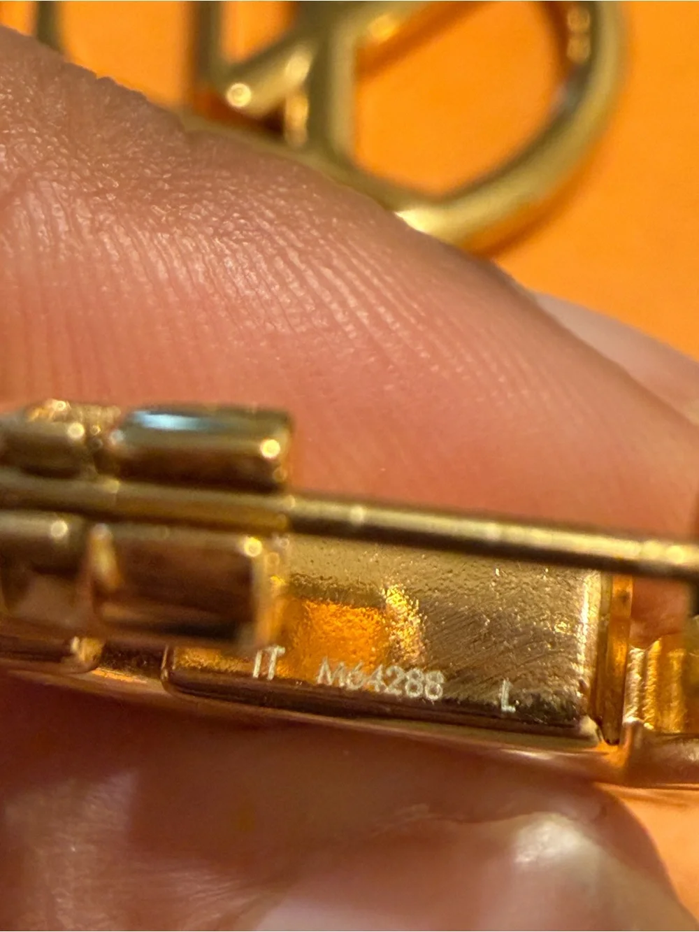 Louis Vuitton Gold LV Circle Logo Hoop Earring